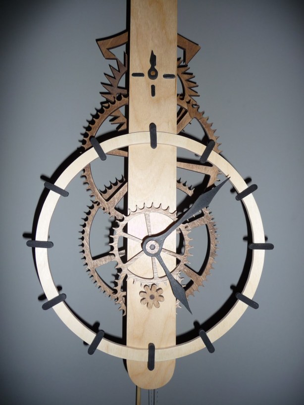 Wooden gear clock plans free dxf Plans DIY How to Make 